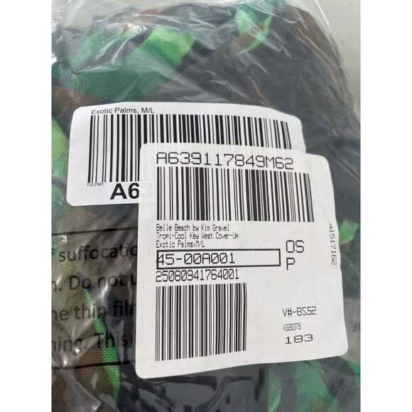 Belle Beach by Kim Gravel Tropi Cool Key West Cover Up Size Medium/Large Outings - Picture 3 of 10